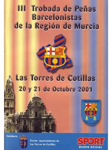 3ª Trobada de Peñas Barcelonistas de la Region de Murcia - Torres de Cotillas 2001