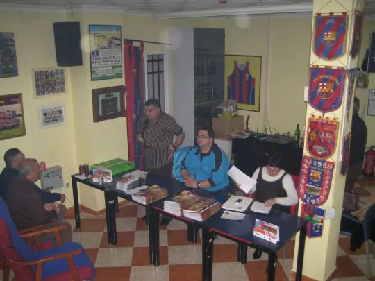 REUNION DE LA FEDERACION DE PEÑAS MURCIANAS DEL FC BARCELONA EN EL LOCAL SOCIAL DE LA PB TOTANA