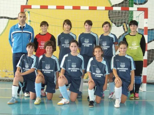 LA PEÑA BARCELONISTA DE TOTANA CON EL FÚTBOL SALA FEMENINO