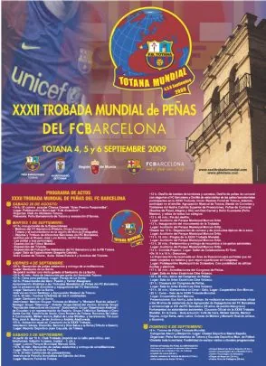 PRESENTACION DEL PROGRAMA OFICIAL DE LA XXXII TROBADA MUNDIAL DE PEÑAS DEL FC BARCELONA EN EL HOTEL NELVA DE MURCIA