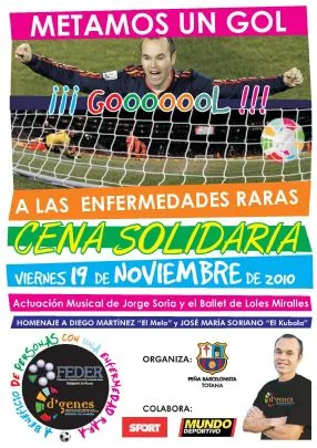 SANDRO ROSELL ASISTIRA A LA CENA SOLIDARIA "I EDICION METAMOS UN GOL A LAS ENFERMEDADES RARAS" — imagen 2