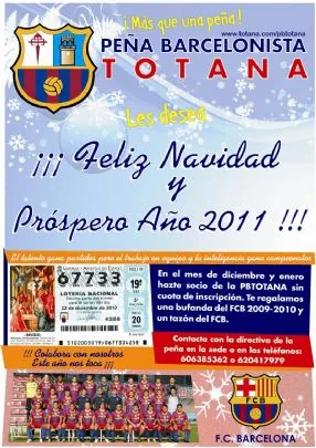 ¡¡LA PB TOTANA OS DESEA FELIZ NAVIDAD....!!