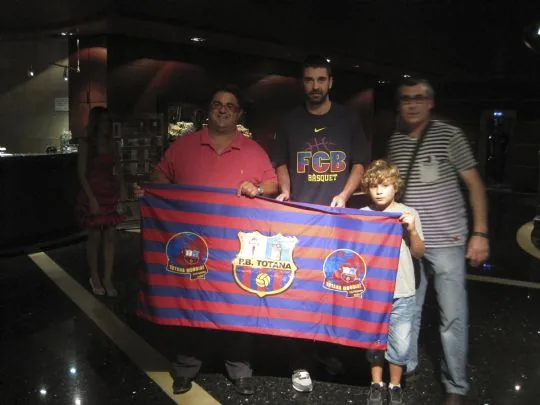 LAS PEÑAS BARCELONISTAS DE MURCIA CON EL RIGAL BARCELONA