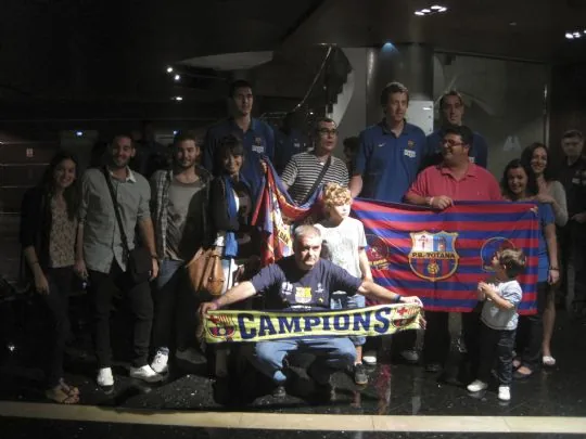 LAS PEÑAS BARCELONISTAS DE MURCIA CON EL RIGAL BARCELONA — imagen 2