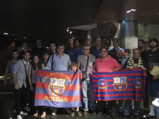 LAS PEÑAS BARCELONISTAS DE MURCIA CON EL RIGAL BARCELONA — imagen 3