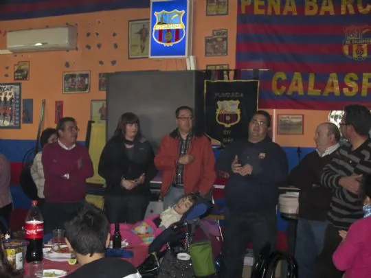 LA PEÑA BARCELONISTA DE TOTANA PARTICIPA EN EL XII ANIVERSARIO DE LA PEÑA BARCELONISTA DE CALASPARRA