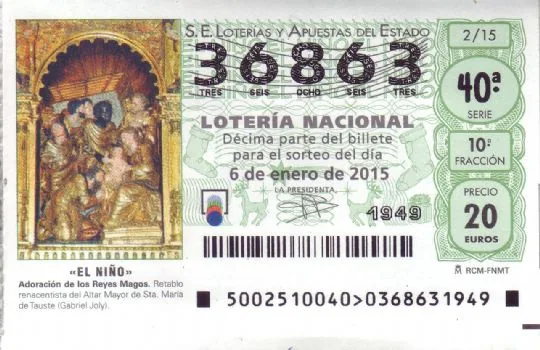 YA ESTA DISPONIBLE LA LOTERÍA DEL NIÑO 2015 DE LA PB TOTANA