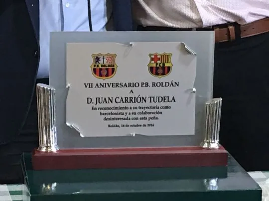 LA PEÑA BARCELONISTA DE TOTANA ESTUVO PRESENTE EN EL VII ANIVERSARIO DE LA PB ROLDÁN — imagen 2