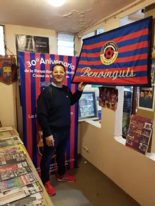 LA PEÑA BARCELONISTA DE TOTANA VISITA LA PEÑA NICOLAS CASAUS DE BUENOS AIRES PRESIDIDA POR ALBERTO CALOGGERO