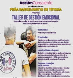 La Peña Barcelonista de Totana implanta en el Centro Penitenciario de Murcia el taller Acción consciente