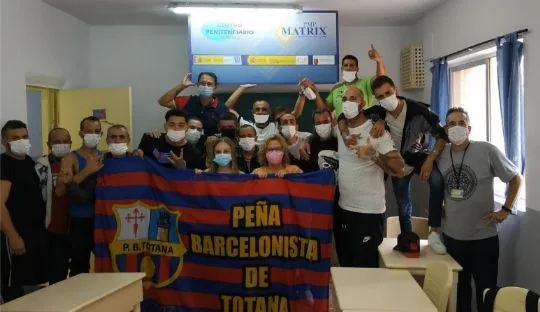 La Peña Barcelonista de Totana implanta en el Centro Penitenciario de Murcia la Edición 2 del taller de Mindfulness Atención plena dentro del Programa Matrix Penitenciario