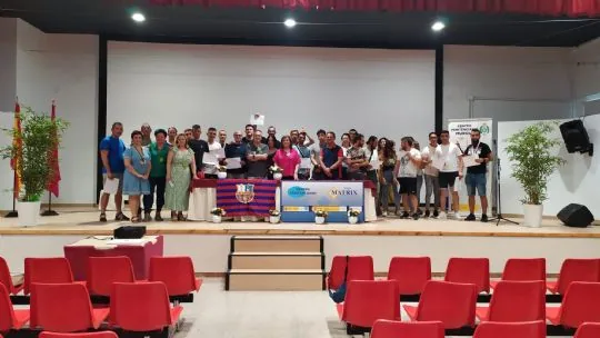 La Peña Barcelonista de Totana participa en la clausura de la IX Edición MATRIX PMP, en Centro Penitenciario de Murcia