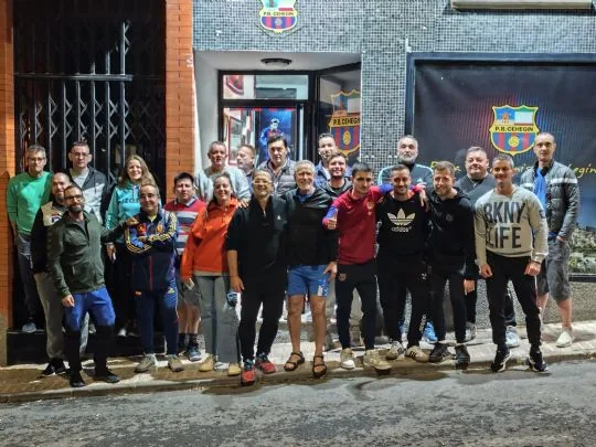 Las peñas barcelonistas de Totana y Cehegín colaboran en la peregrinación a Caravana con personas privadas de libertad del Centro Penitenciario de Murcia — imagen 3