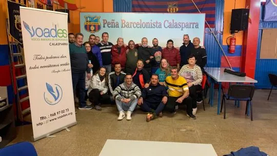 La Peña barcelonista de Totana participa en la salida programada a Calasparra